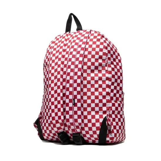 Vans Backpack for school and leisure Old Skool Check VN0A5KHRO841 chili pepper-white