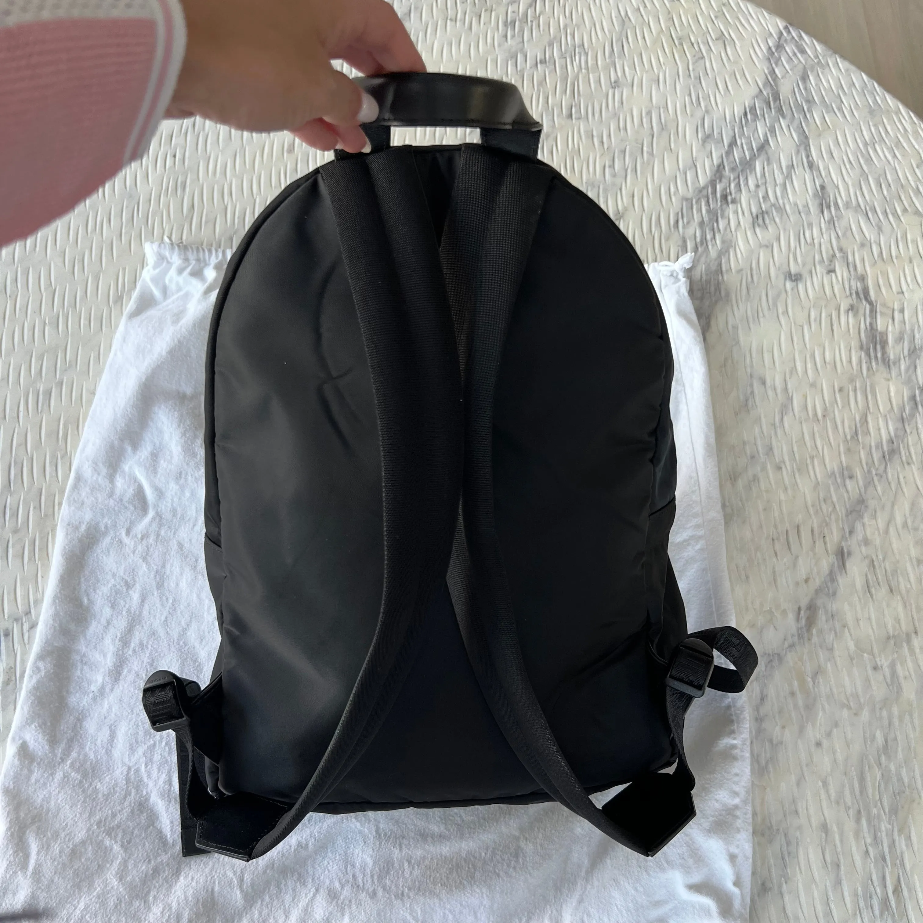 Versace Logo Nylon Backpack