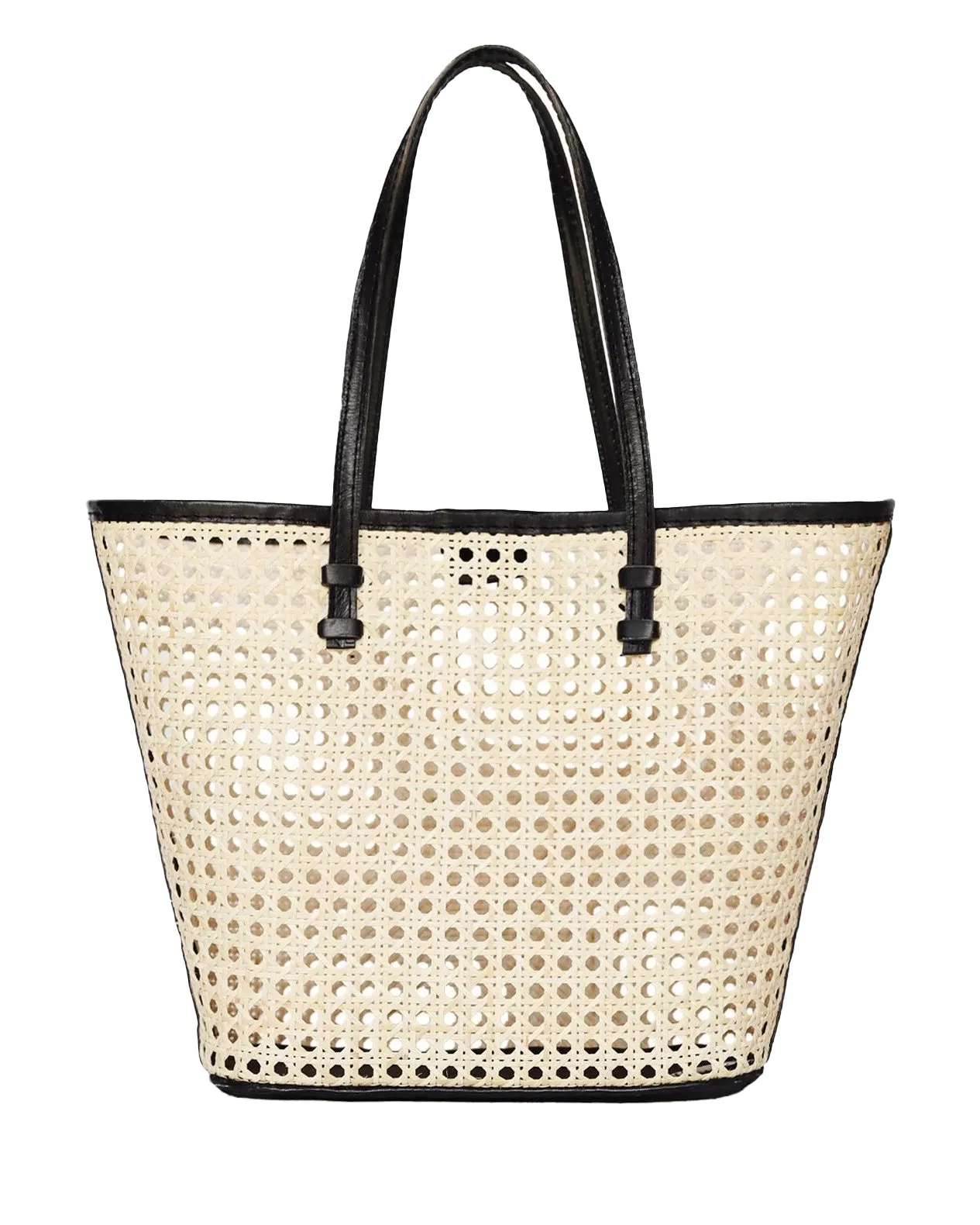 Vivi Tote (Black Rattan)