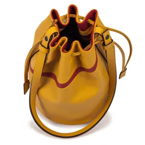 WOMEN'S BLOOP LEATHER BUCKET BAG