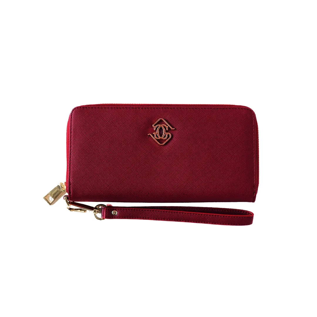 Wristlet Wallet —Cherry (Bamboo Leather)