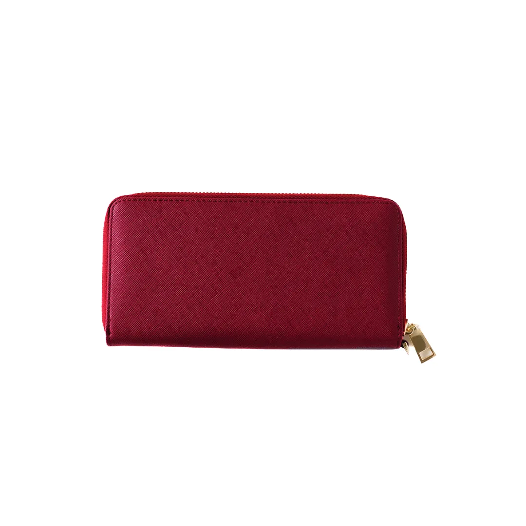 Wristlet Wallet —Cherry (Bamboo Leather)